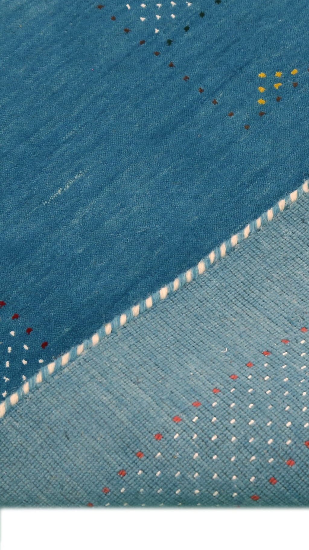 Gabbeh Design Hand Loomed Wool Area Rug.