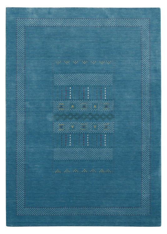 Gabbeh Design Hand Loomed Wool Area Rug.