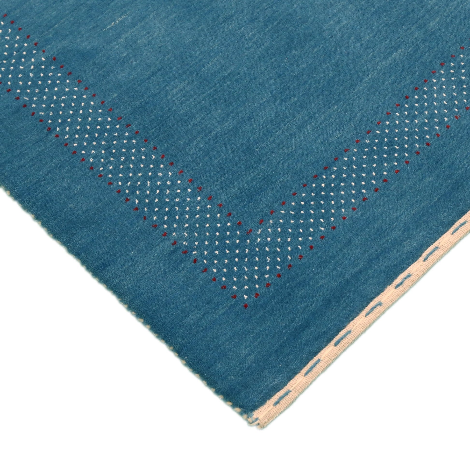 Gabbeh Design Hand Loomed Wool Area Rug.
