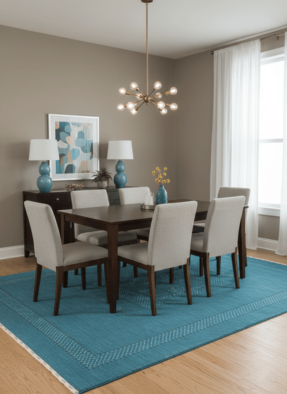 Gabbeh Design Hand Loomed Wool Area Rug.