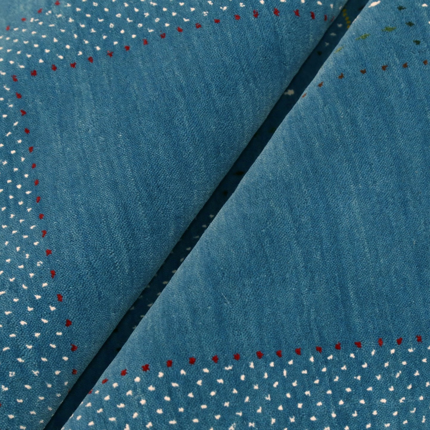 Gabbeh Design Hand Loomed Wool Area Rug.