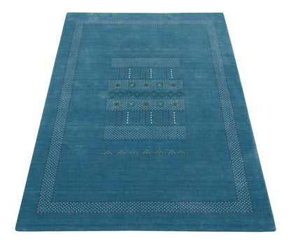 Gabbeh Design Hand Loomed Wool Area Rug.