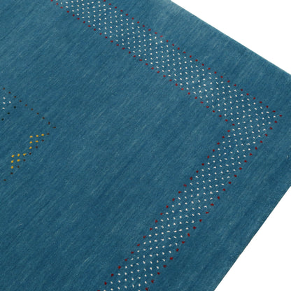 Gabbeh Design Hand Loomed Wool Area Rug.