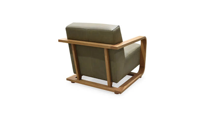 Eckersley Lounge Chair Olive Leather