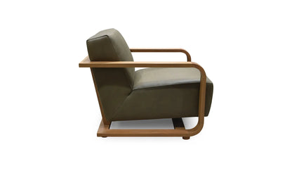 Eckersley Lounge Chair Olive Leather