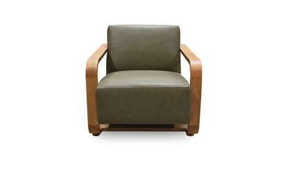 Eckersley Lounge Chair Olive Leather