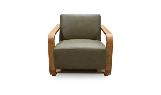 Eckersley Lounge Chair Olive Leather