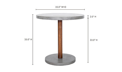 The Carpentry Shop Co. Hagan Outdoor Table Dark Grey Hagan Outdoor Table Dark Grey