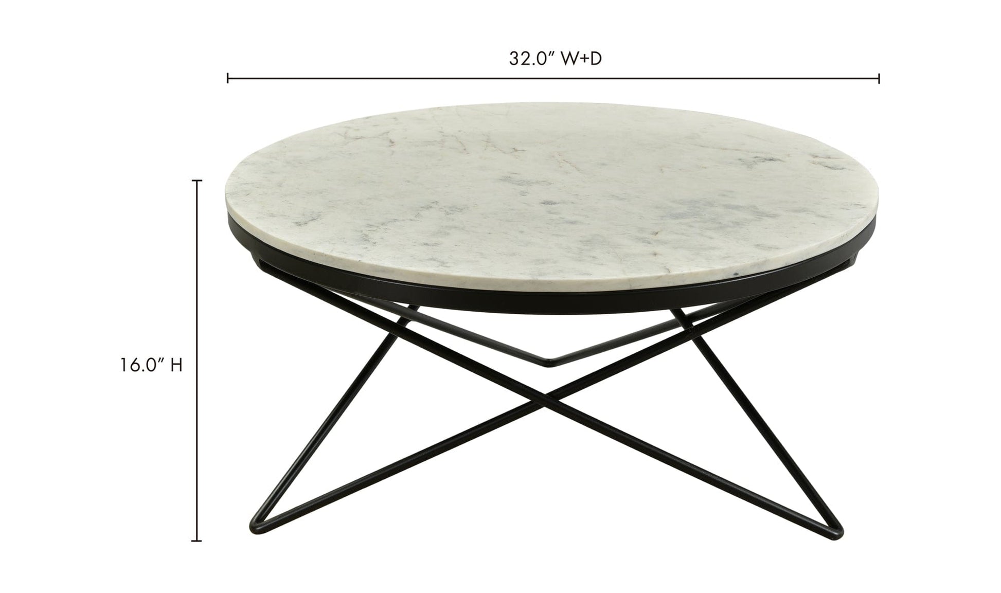 The Carpentry Shop Co. Haley Coffee Table Black Base Haley Coffee Table Black Base