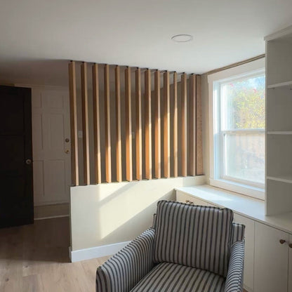 Wood Slat Room Divider.