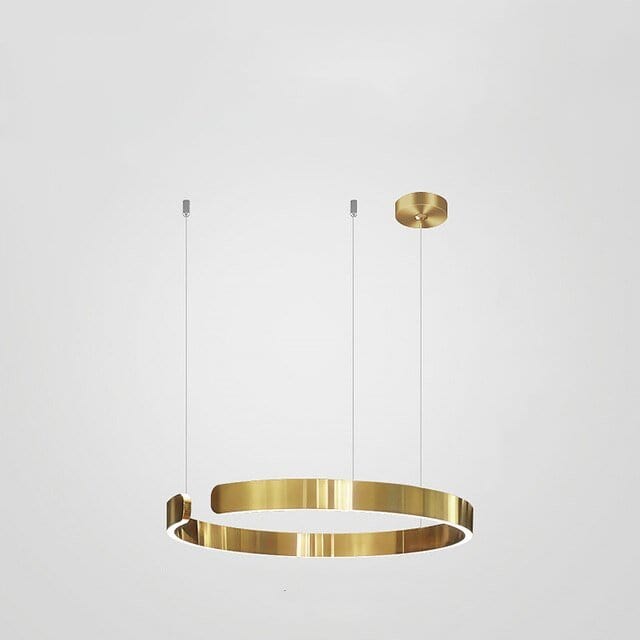 Residence Supply 1 Ring - 15.7" / 40cm - 24W / Warm White (3000K) / Gold Halo Chandelier