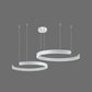 Residence Supply 2 Rings - 15.7" + 23.6" / 40cm + 60cm - 60W / Warm White (3000K) / White Halo Chandelier