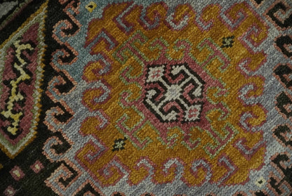 Olive, Gold, Black and Brown Oriental Traditional Hand Knotted Multi Size Wool Area Rug, Living Room and Bedroom Rug.