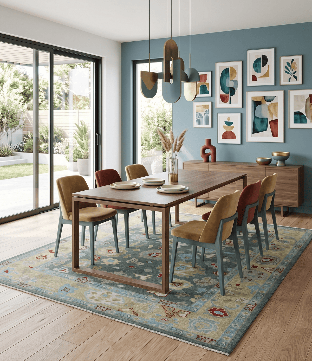 Hand Knotted Gray and Beige Traditional Oushak Wool Area Rug.