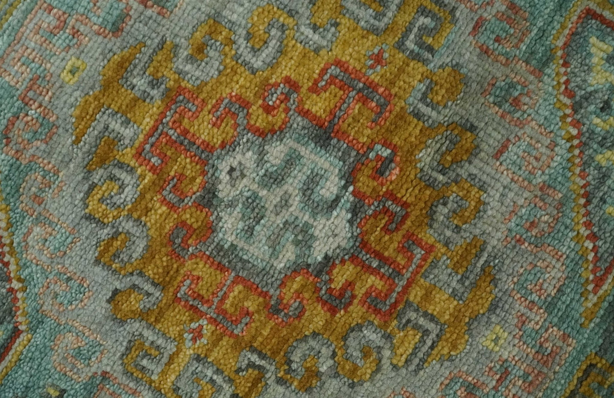 Gray, Silver and Beige Oriental Traditional Hand Knotted Custom Made Wool Area Rug, Living Room and Bedroom Rug.