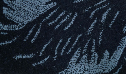Hand Tufted 2x3 Animal Black Panther Wool Area Rug.