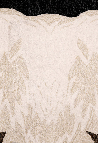 Hand Tufted Black Animal Panda 3x5 Wool Area Rug