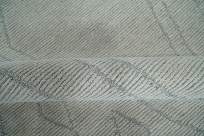 Hand Tufted Ivory Traditional Geometrical Moroccan Design Custom Made Rug.