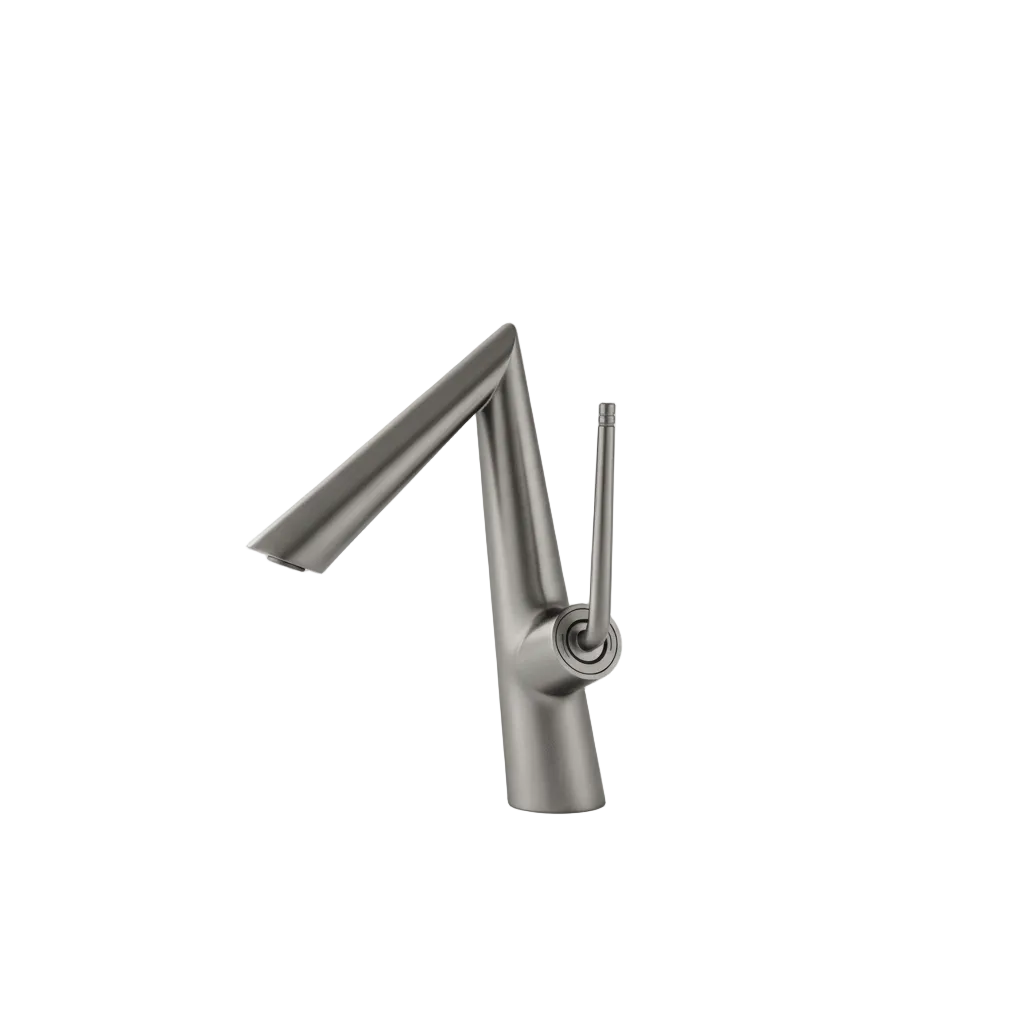 Modern kitchen faucet on a beige background