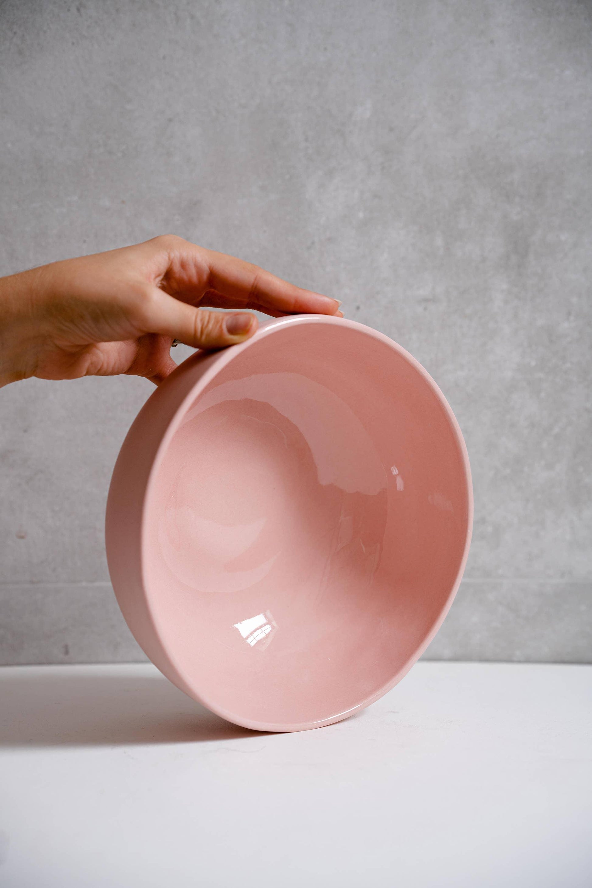 Ethical Trade Co Home Powder Pink / Salad Bowl Handmade Ukrainian Porcelain Bowls