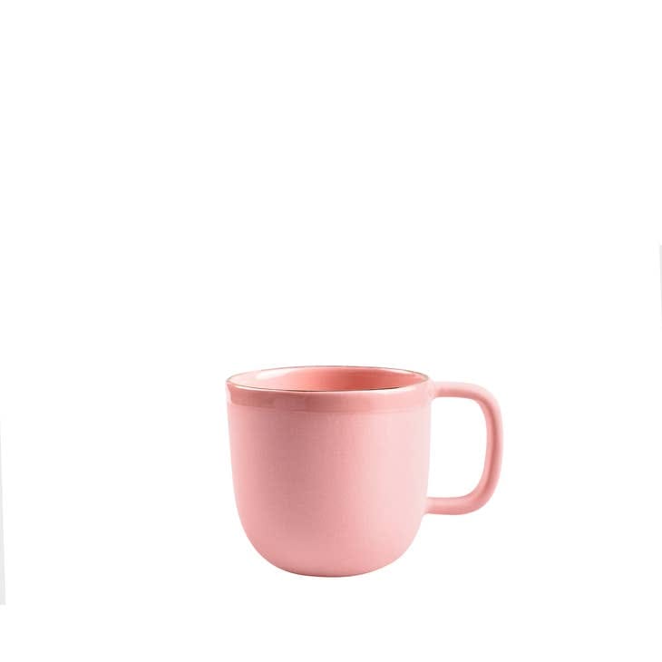 Ethical Trade Co Home Powder Pink / Coffee Mug / Gold Rim Handmade Ukrainian Porcelain Cups