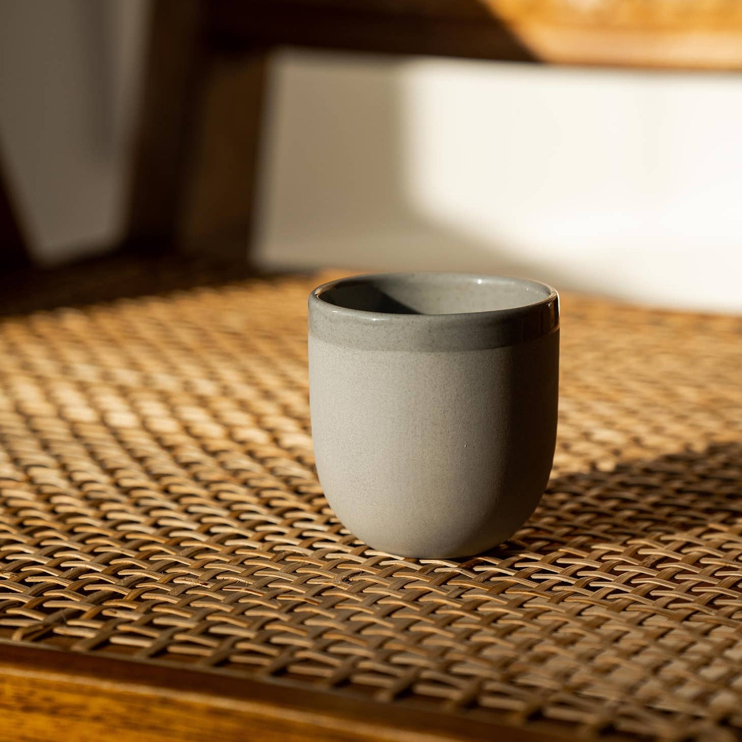 Ethical Trade Co Home Grey Sky / Espresso Cup / Plain Handmade Ukrainian Porcelain Cups