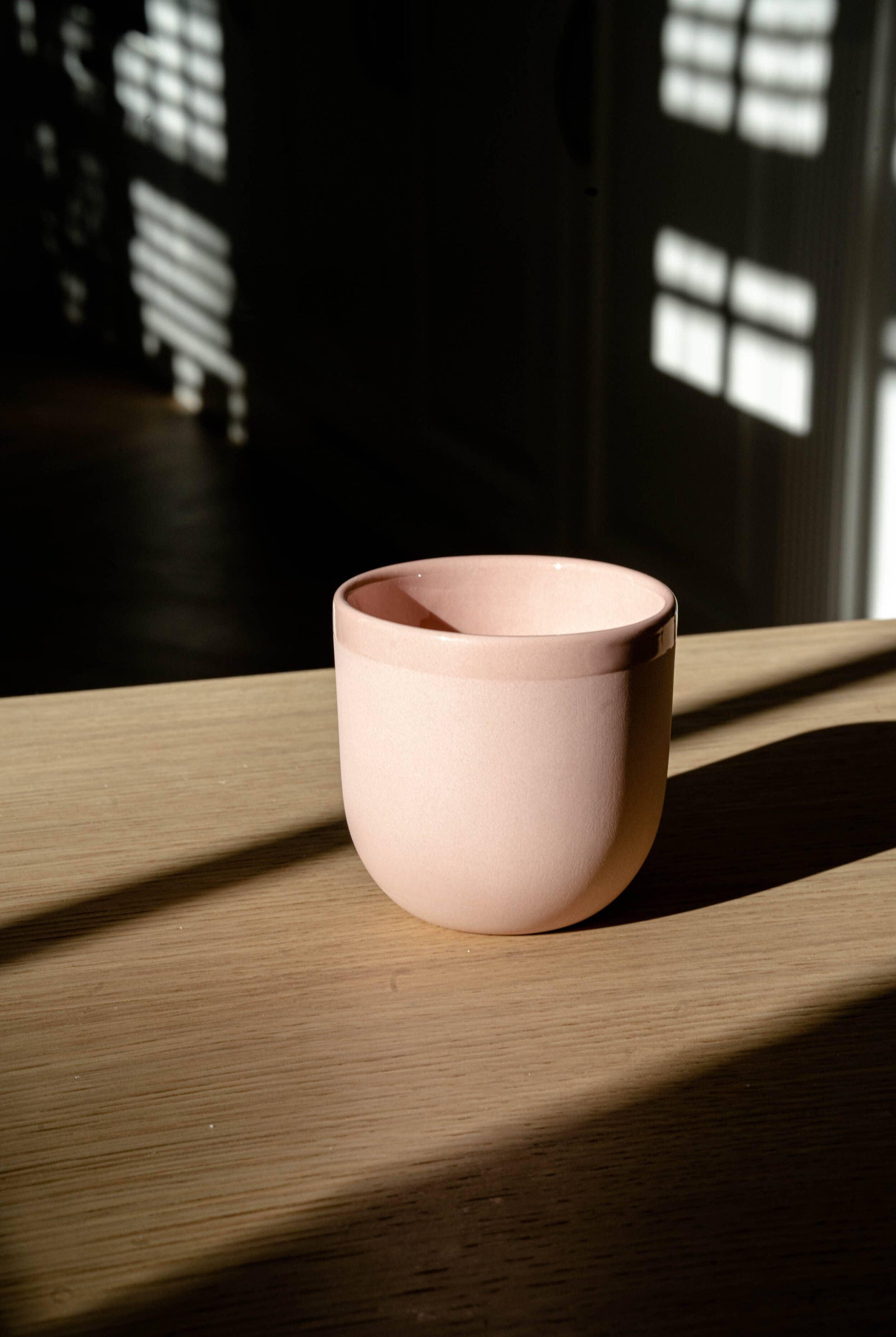 Ethical Trade Co Home Powder Pink / Coffee Cup / Plain Handmade Ukrainian Porcelain Cups