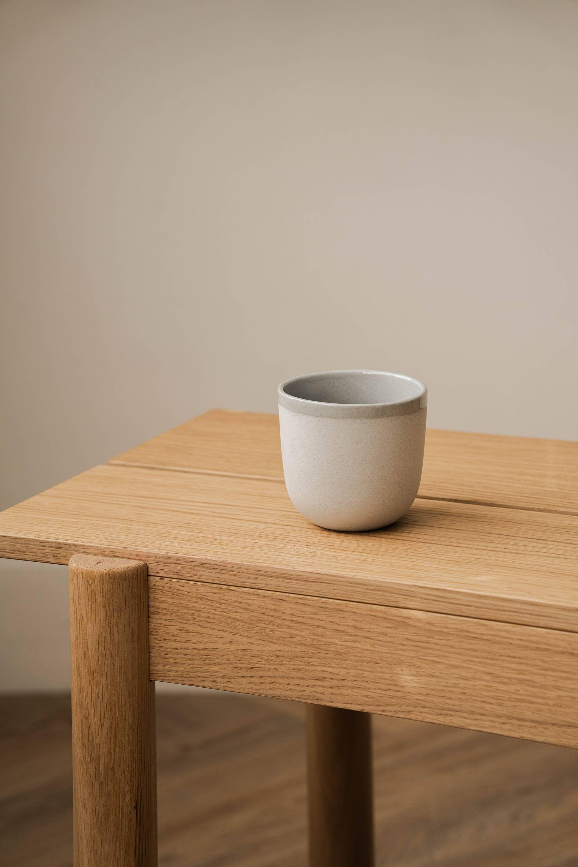 Ethical Trade Co Home Grey Sky / Coffee Cup / Plain Handmade Ukrainian Porcelain Cups
