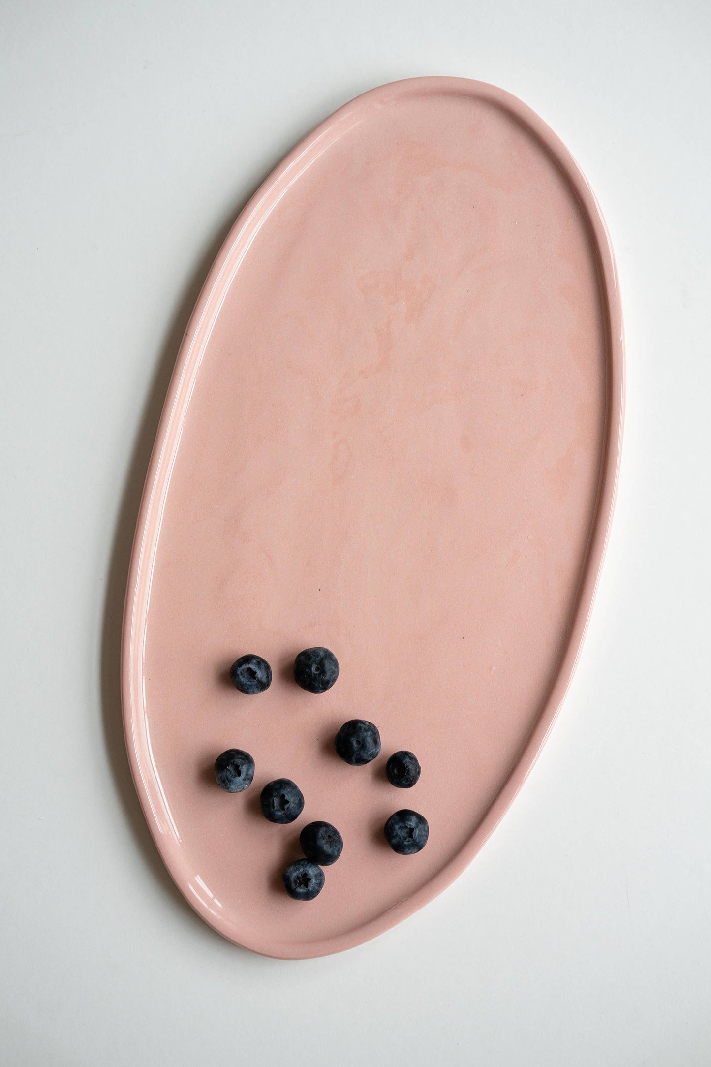 Ethical Trade Co Home Large / Powder Pink / Plain Handmade Ukrainian Porcelain Serving Platter