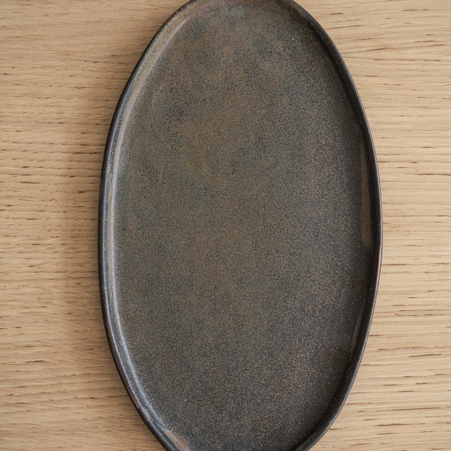 Ethical Trade Co Home Large / Rust Handmade Ukrainian Stoneware Oval Serving Platter