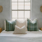 RuffledThread Home & Living > Home Décor > Decorative Pillows 14 in X 20 in ADEYEMI-Indian Hand Block Linen Lumbar Pillow cover