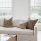 RuffledThread Home & Living > Home Décor > Decorative Pillows 14 in X 20 in ADEYEMI-Indian Hand Block Linen Lumbar Pillow cover