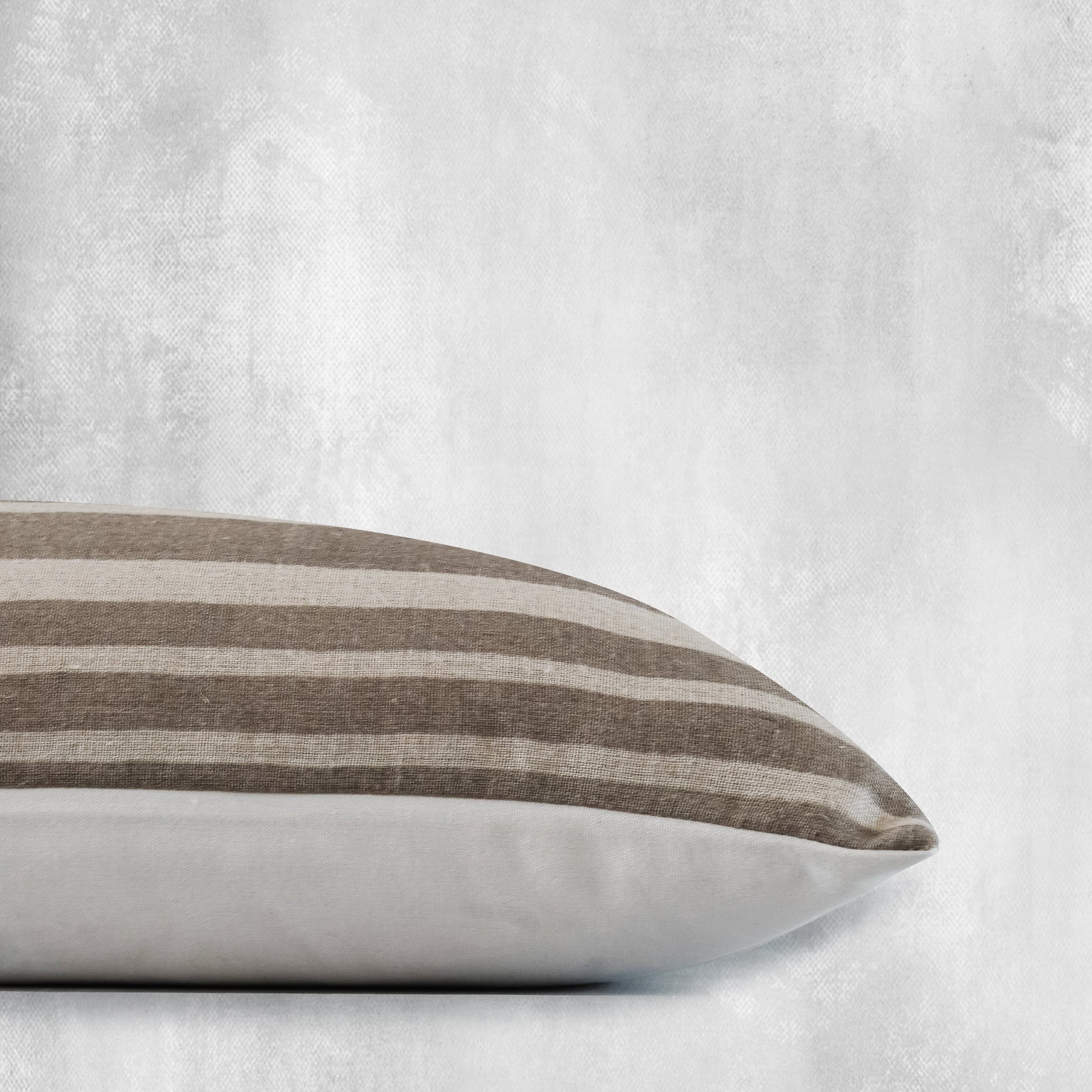 RuffledThread Home & Living > Home Décor > Decorative Pillows 14 in X 20 in DEJI-Indian Hand Block Linen Lumbar Pillow Cover