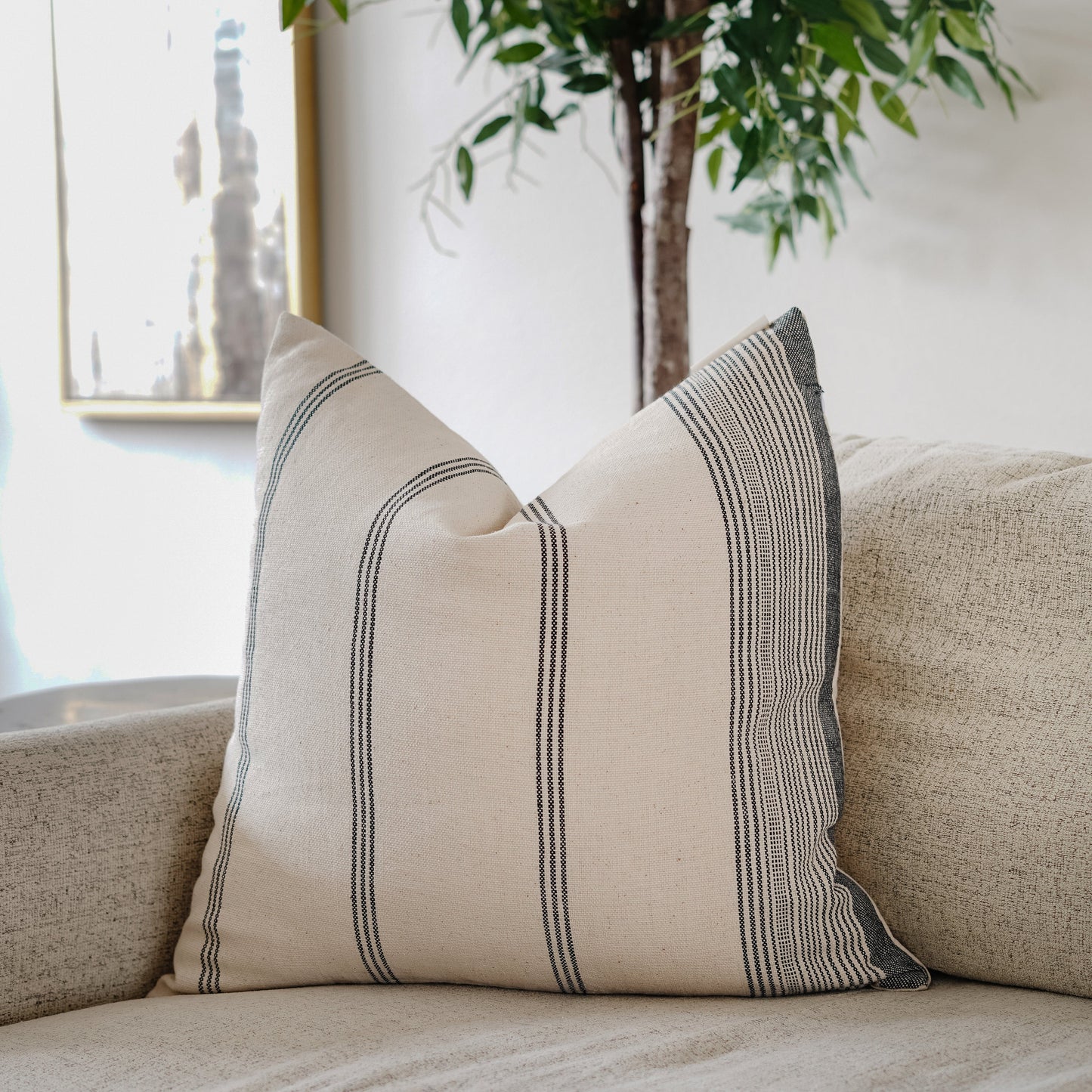 RuffledThread Home & Living > Home Décor > Decorative Pillows ENIIYI- Woven Cotton Throw Pillow Cover