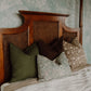 RuffledThread Home & Living > Home Décor > Decorative Pillows 14 in X 20 in KANI-Indian Hand Block Linen Lumbar Pillow cover
