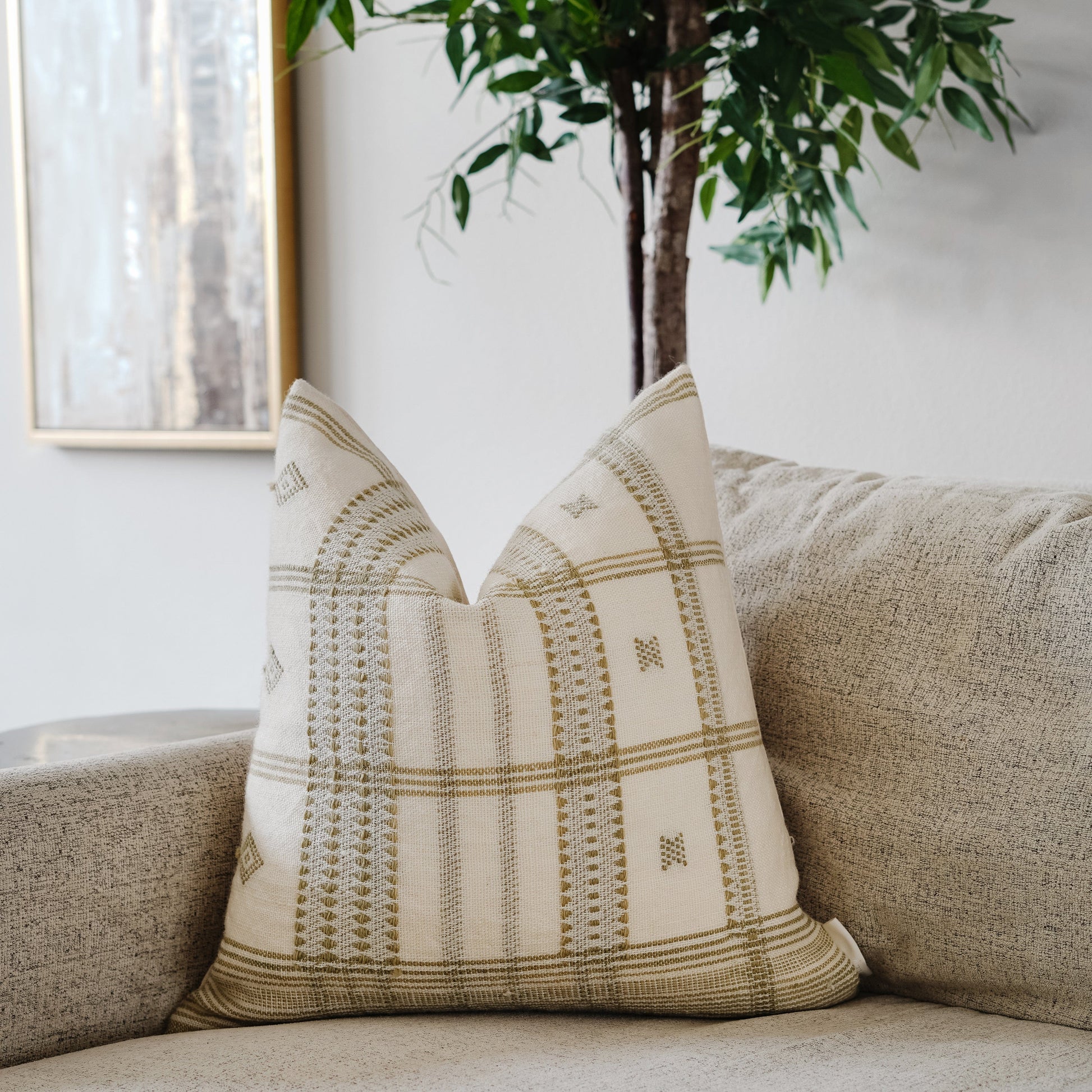 RuffledThread Home & Living > Home Décor > Decorative Pillows KOFI - Indian Wool Throw Pillow Cover