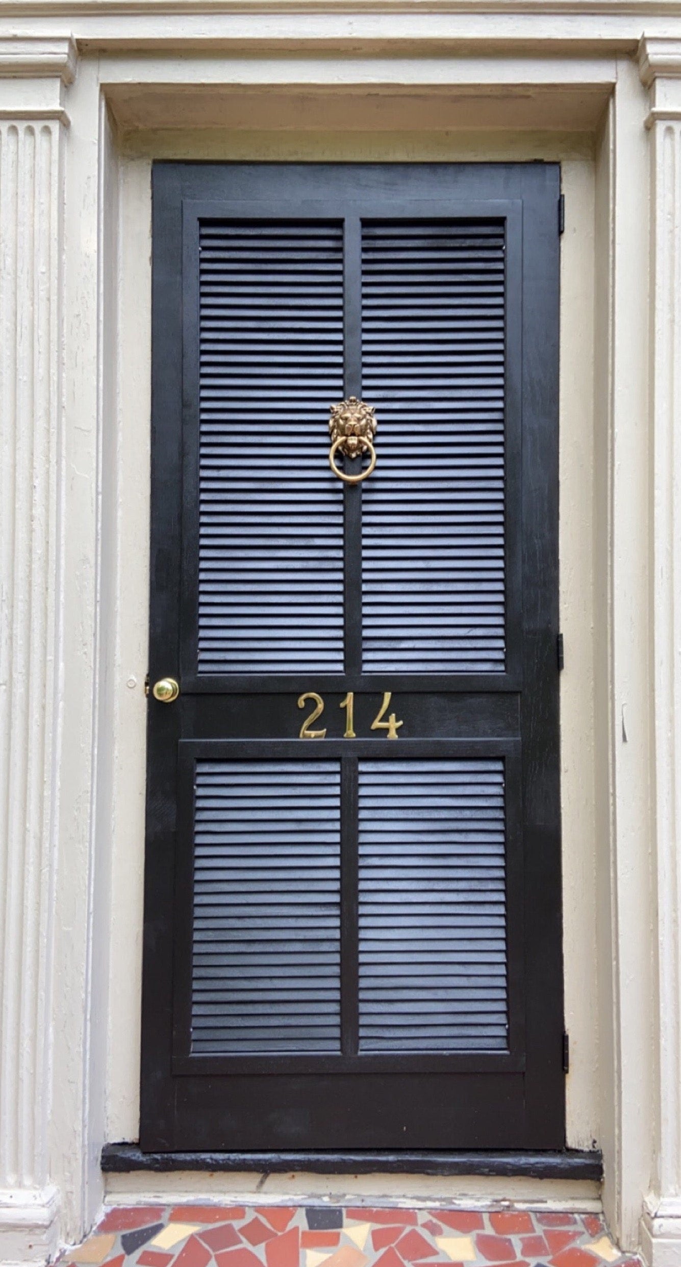 Brass Lionhead Door Knocker - Holiday Gift.