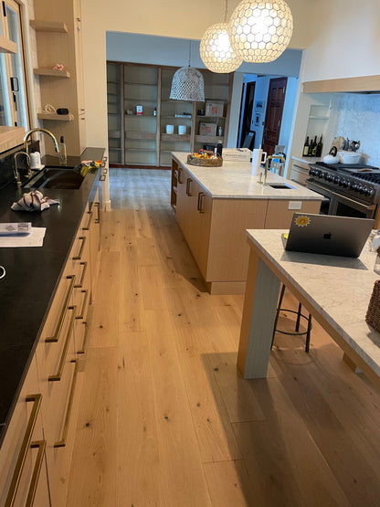 Lora Aged Brass Drawer and Appliance Pulls.
