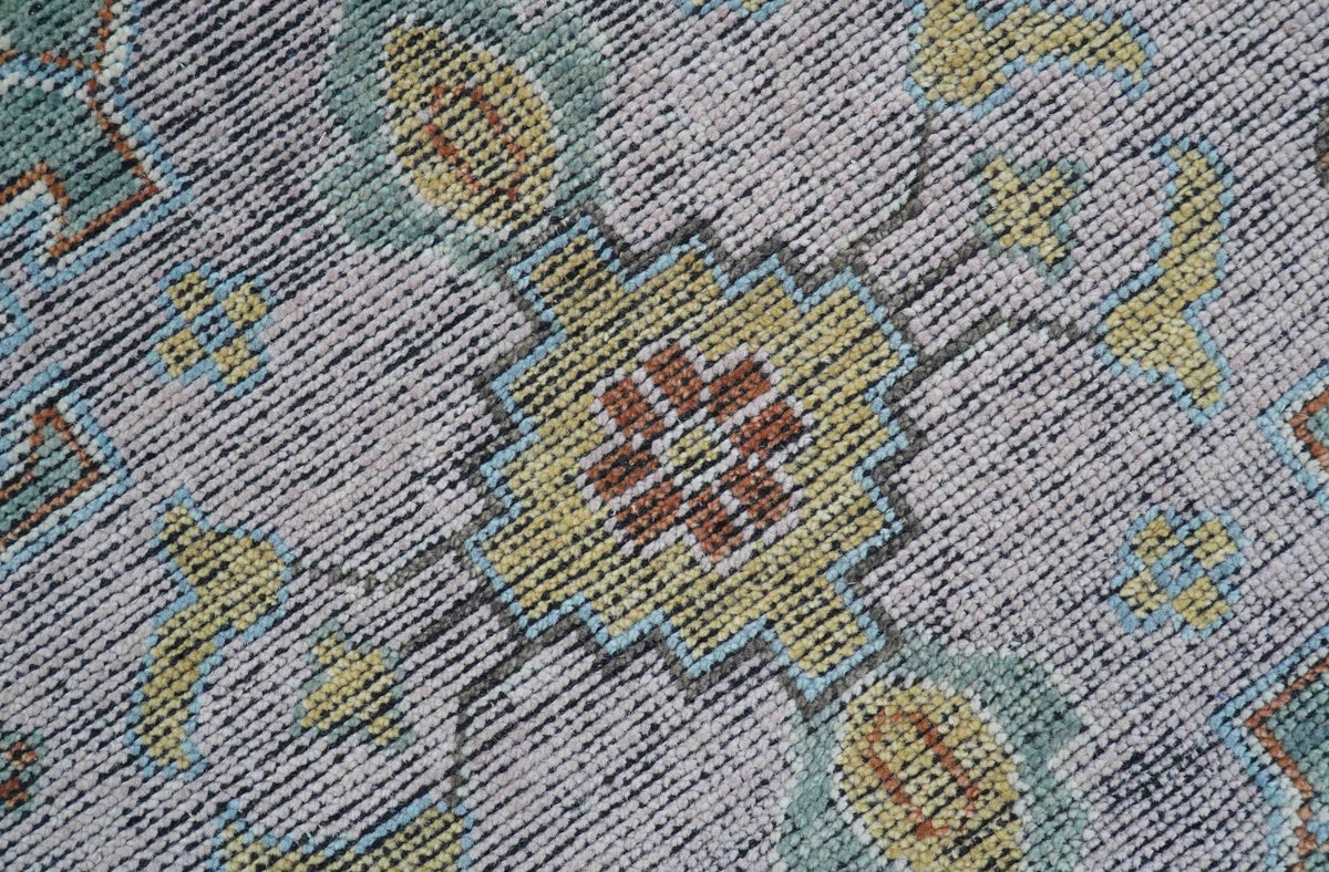 Idris Custom Made Peach, Rust And Beige Turkish Design Hand Knotted Wool Rug.
