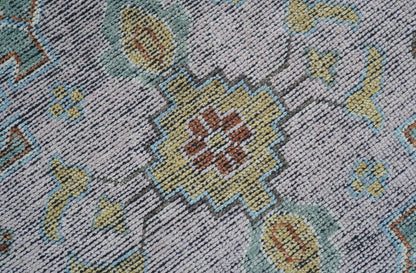 Idris Custom Made Peach, Rust And Beige Turkish Design Hand Knotted Wool Rug.
