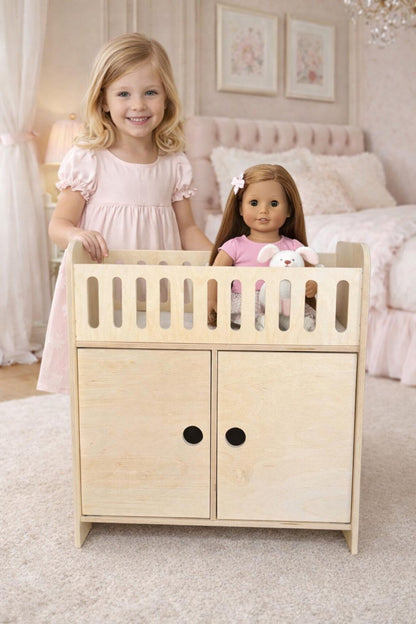CLARA- Doll Crib with Storage