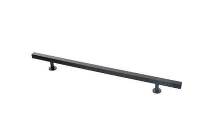 Lew's Square Bar Cabinet Knobs and Handles in Matte Black.