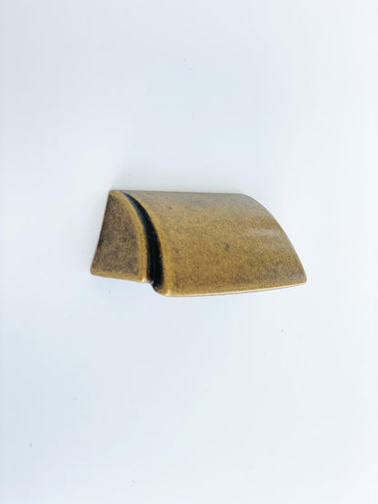 Antique Bronze "Ella" Cup Drawer Pull.