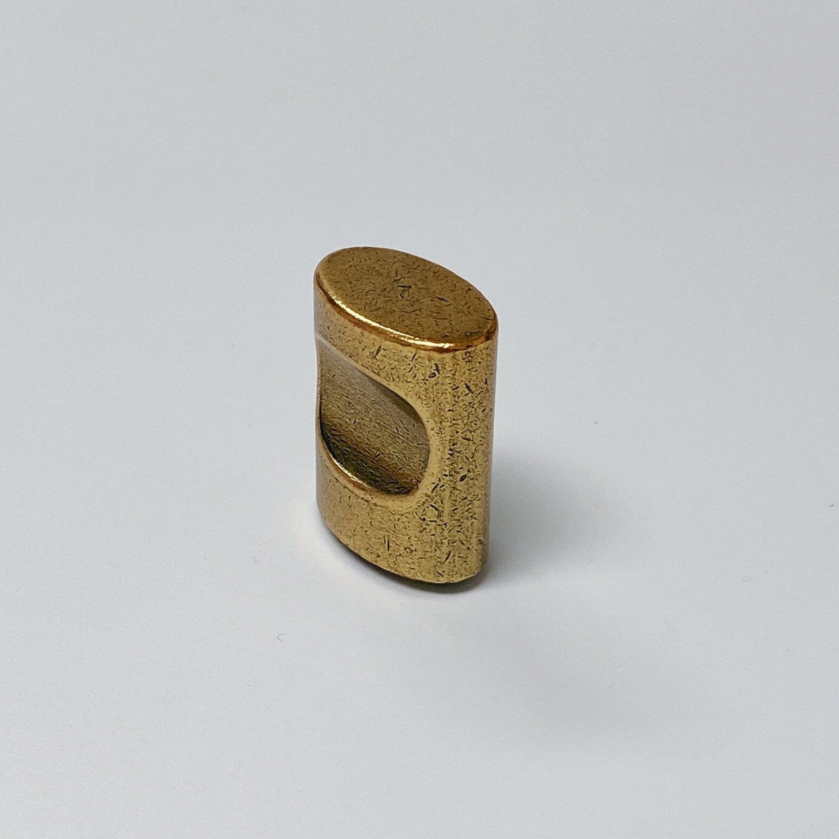 U-Shaped "Florence" Cabinet Knob and Drawer Pulls in Antique Brass.