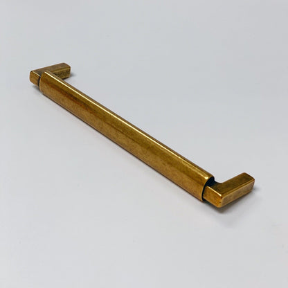 U-Shaped "Florence" Cabinet Knob and Drawer Pulls in Antique Brass.