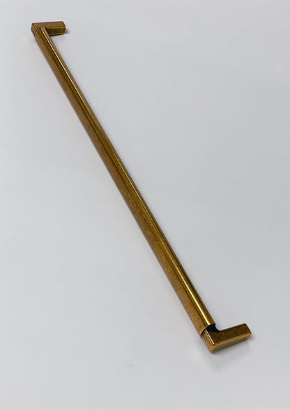 U-Shaped "Florence" Cabinet Knob and Drawer Pulls in Antique Brass.