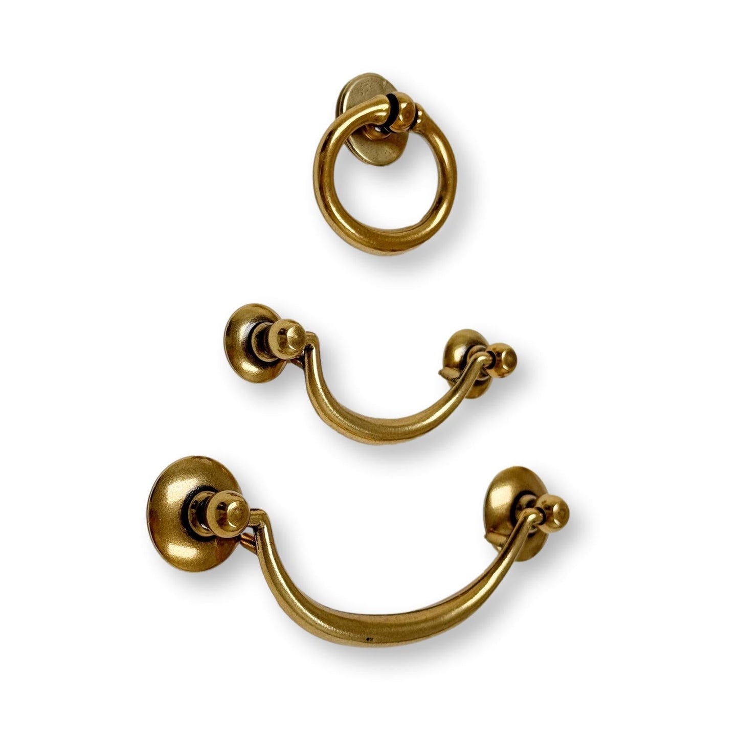 Ring Pulls "Bail" Antique Brass Hardware