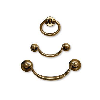 Ring Pulls "Bail" Antique Brass Hardware