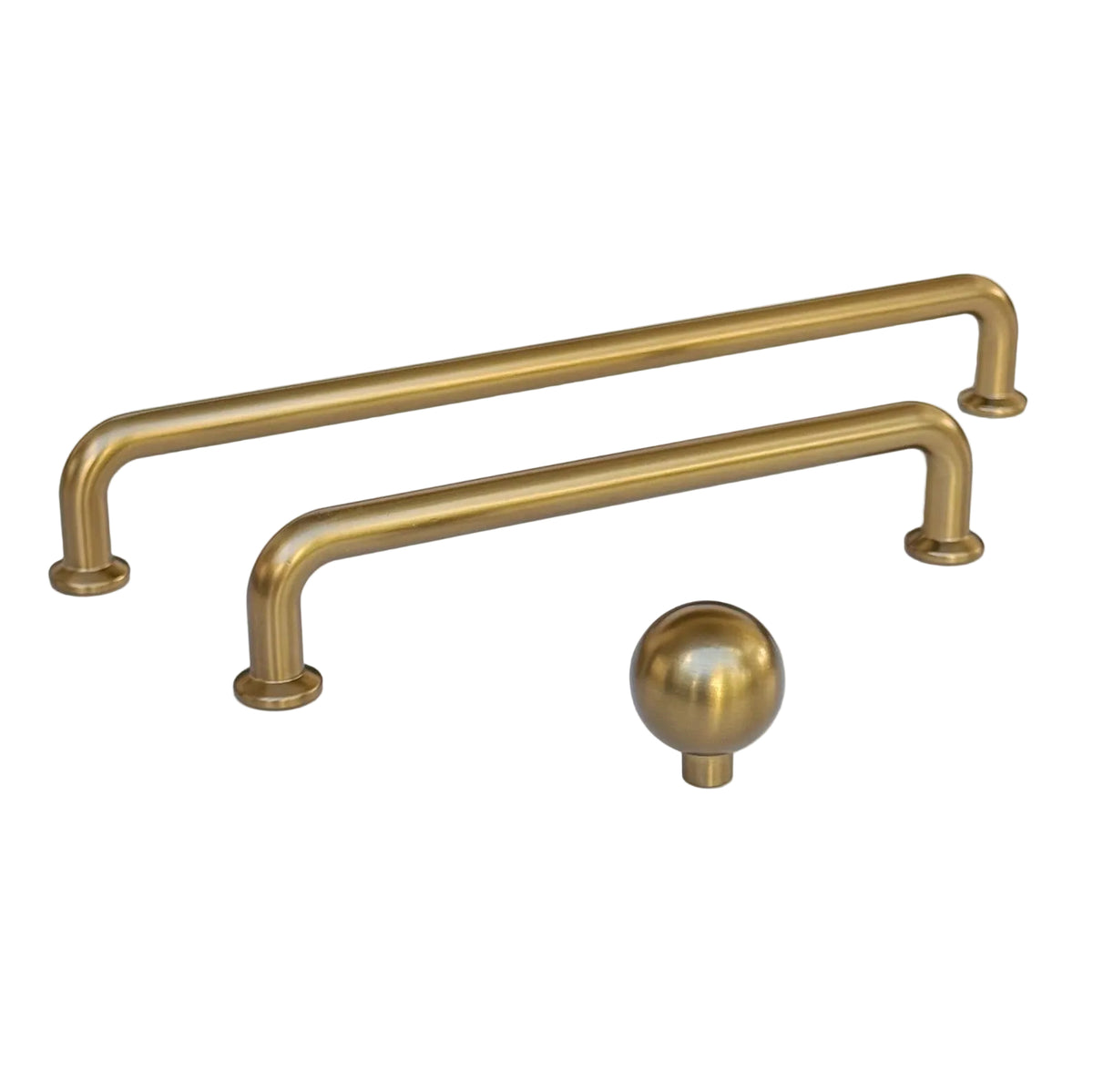 Champagne Bronze "Theo" Drawer Pulls and Knobs.