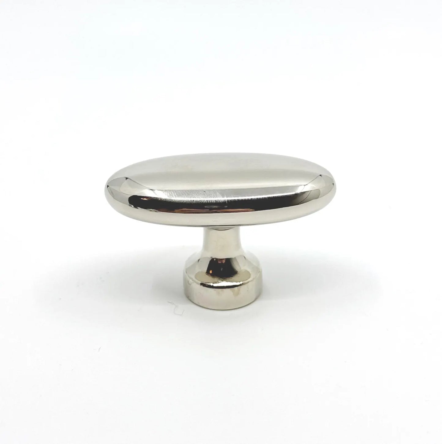 Polished Nickel "Baron" Cup Pull and Knobs